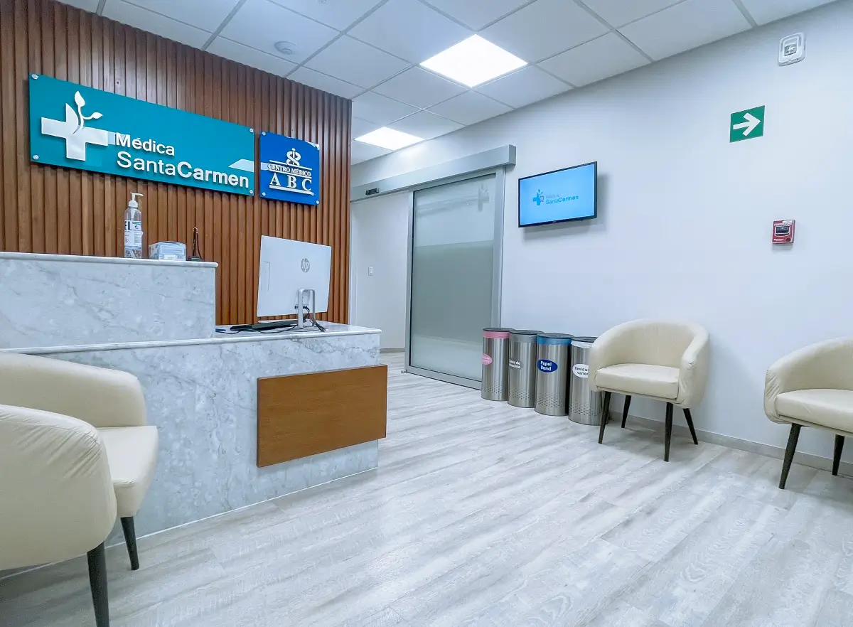 Recepción de medica santa carmen y Centro Médico ABC Recepción de medica santa carmen y Centro Médico ABC